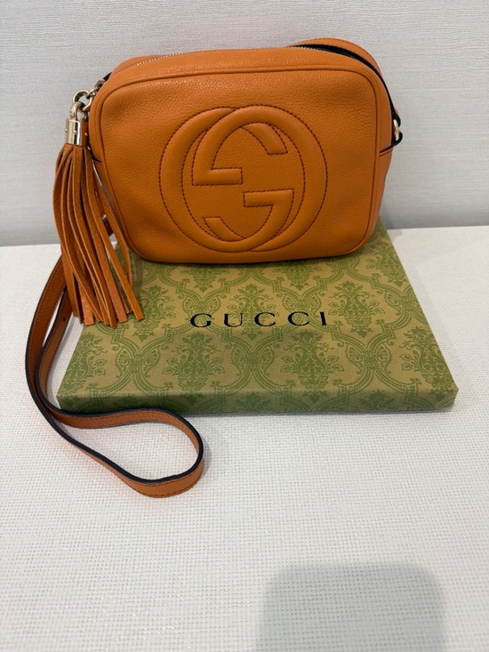 Gucci Handbags - Gucci SoHo Disco Camera crossbody bag in orange